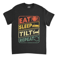 Eat Sleep Tilt Repeat Retro Game Lover Design Arcade Pinball Classic T-shirt | Artistshot