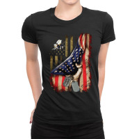 Us Flag Navy Seabee We Build We Fight Seabees Can Do Combat Engineerin Ladies Fitted T-shirt | Artistshot