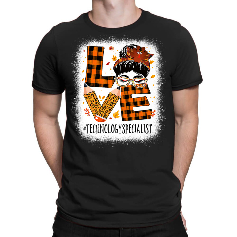 Technology Specialist Love Messy Bun Turkey Thanksgiving Premium T Shi T-Shirt by cm-arts | Artistshot