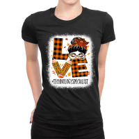 Technology Specialist Love Messy Bun Turkey Thanksgiving Premium T Shi Ladies Fitted T-shirt | Artistshot