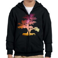 Bonsai Tree T  Shirt Bonsai Tree Milky Way Galaxy Design T  Shirt Youth Zipper Hoodie | Artistshot