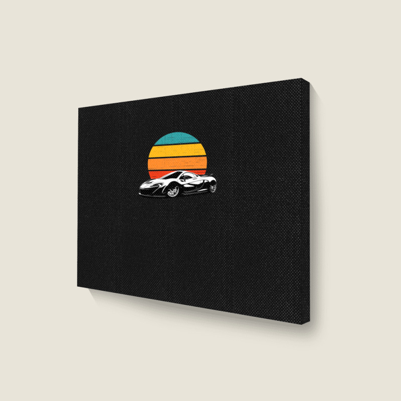 Sunset Supercar Products Landscape Canvas Print | Artistshot