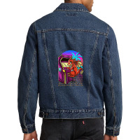 Cyberpunk Arcade Gaming Dragon Video Men Denim Jacket | Artistshot