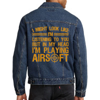 Cute Airsoft Art Men Women Tactical Shooting Combat Sport Men Denim Jacket | Artistshot