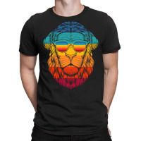 Vintage Lion At Sunglasses T-shirt | Artistshot