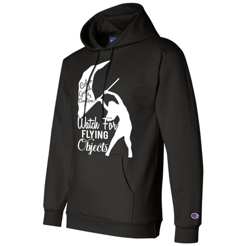 Color Guard Caution Watch For Flying Objects Champion Hoodie | Artistshot