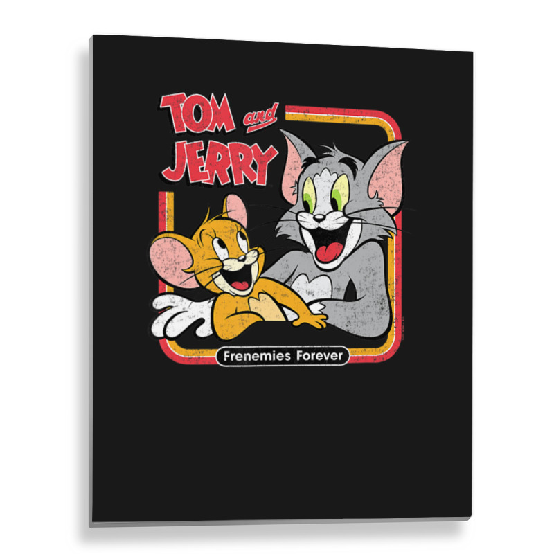 Tom And Jerry Frenemies Forever Metal Print Vertical | Artistshot