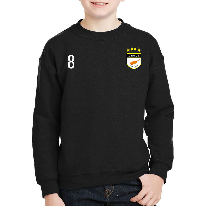 Cyprus Number 8 Soccer Flag Football  Eight Cypriot T Shirt Youth Sweatshirt by cm-arts | Artistshot