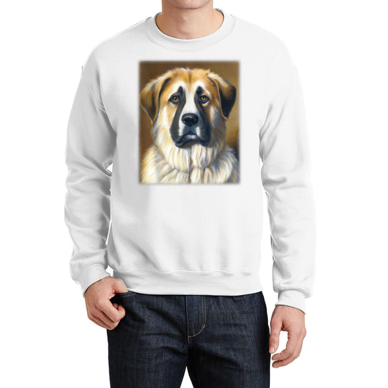 Anatolian Shepherd Dog Vintage Style Portrait T Shirt Crewneck Sweatshirt by claudettemeskqx | Artistshot