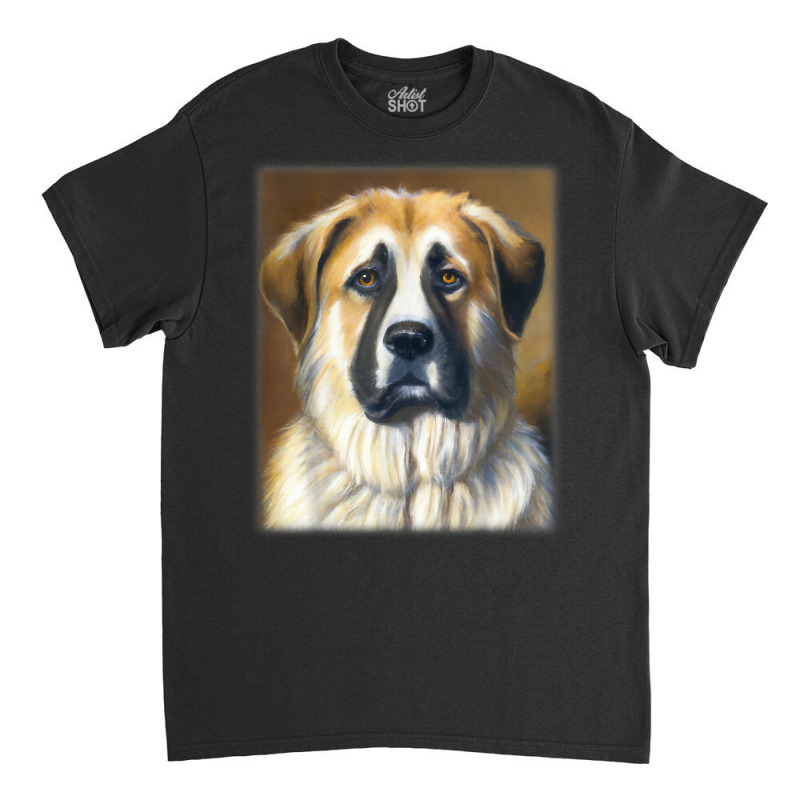 Anatolian Shepherd Dog Vintage Style Portrait T Shirt Classic T-shirt by claudettemeskqx | Artistshot