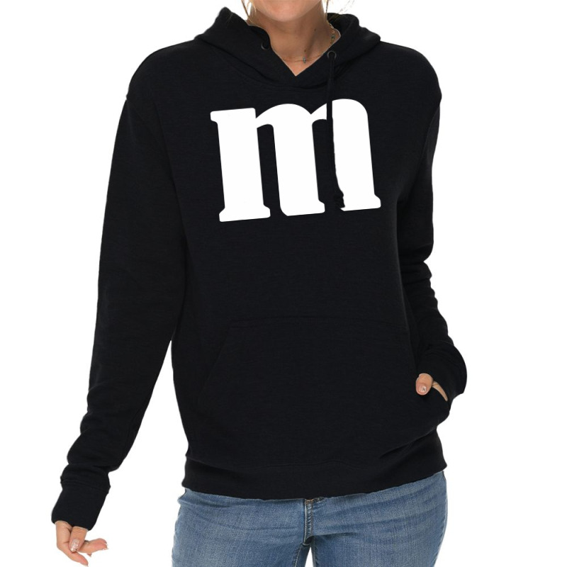 Lower Case Alphabet Matching Halloween Costume Cute Letter M Lightweight Hoodie | Artistshot