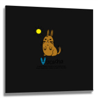 V Is For Viscacha Metal Print Square | Artistshot