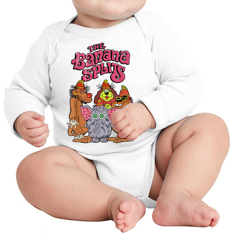 Distressed Vintage Style Banana Splits T Shirt Long Sleeve Baby Bodysuit by cm-arts | Artistshot