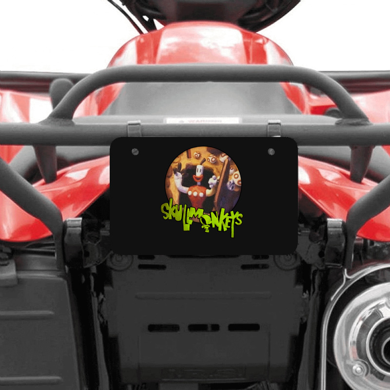 Skullmonkeys Atv License Plate | Artistshot