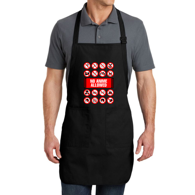 Anime Signs - Not Allowed Full-length Apron | Artistshot