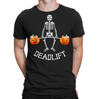 Skeleton Dead Lift Candy Buckets Gym Workout Halloween Tank Top T-shirt | Artistshot