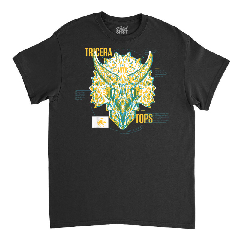 Fallen Kingdom Yellow Triceratops Facts Classic T-shirt | Artistshot