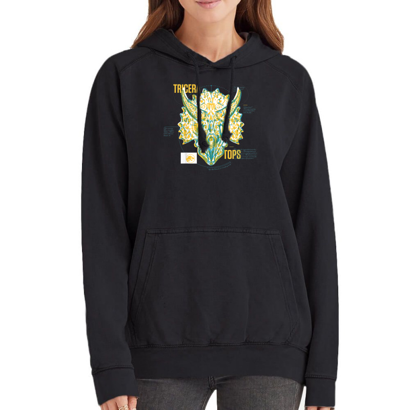 Fallen Kingdom Yellow Triceratops Facts Vintage Hoodie | Artistshot