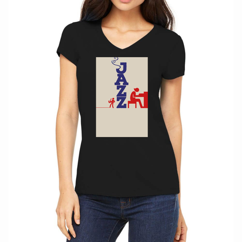 Jazz (3) Women's V-Neck T-Shirt by Kandurip541 | Artistshot