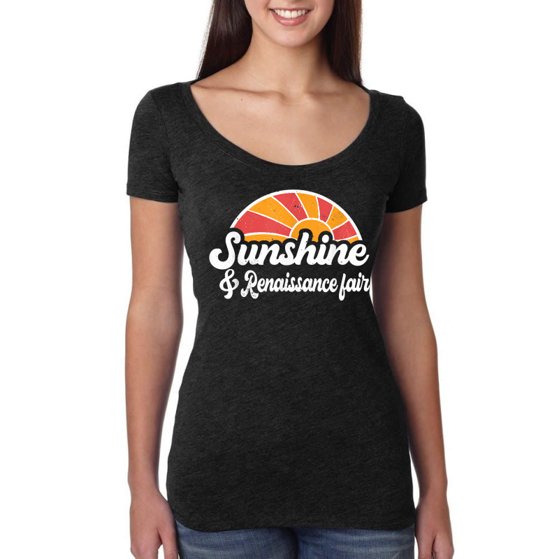 Sunshine And Renaissance Fair Men Women Sunset Appreciation T Shirt Women's Triblend Scoop T-shirt by cm-arts | Artistshot