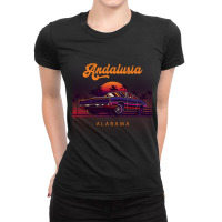 Andalusia Alabama Retro Vintage 80s 90s Muscle Cars Retrowave Aestheti Ladies Fitted T-shirt | Artistshot