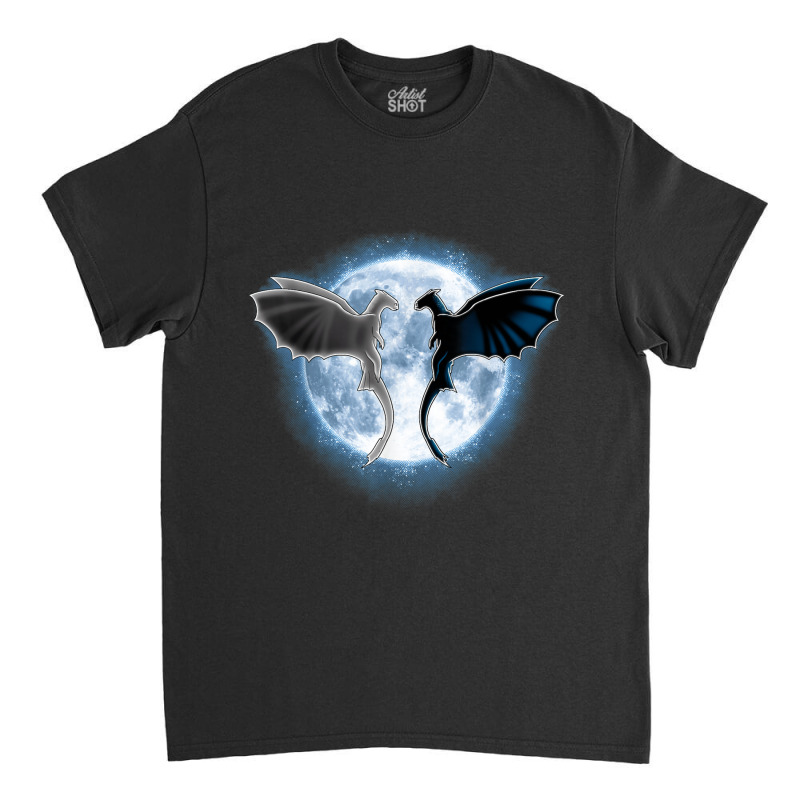 Toothless Light Fury In Space Design For Valentines Day Classic T-shirt by ValentinoHoover | Artistshot