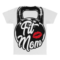 Kettlebell Fit Mom Gym Training Long Sleeve T Shirt All Over Men's T-shirt | Artistshot