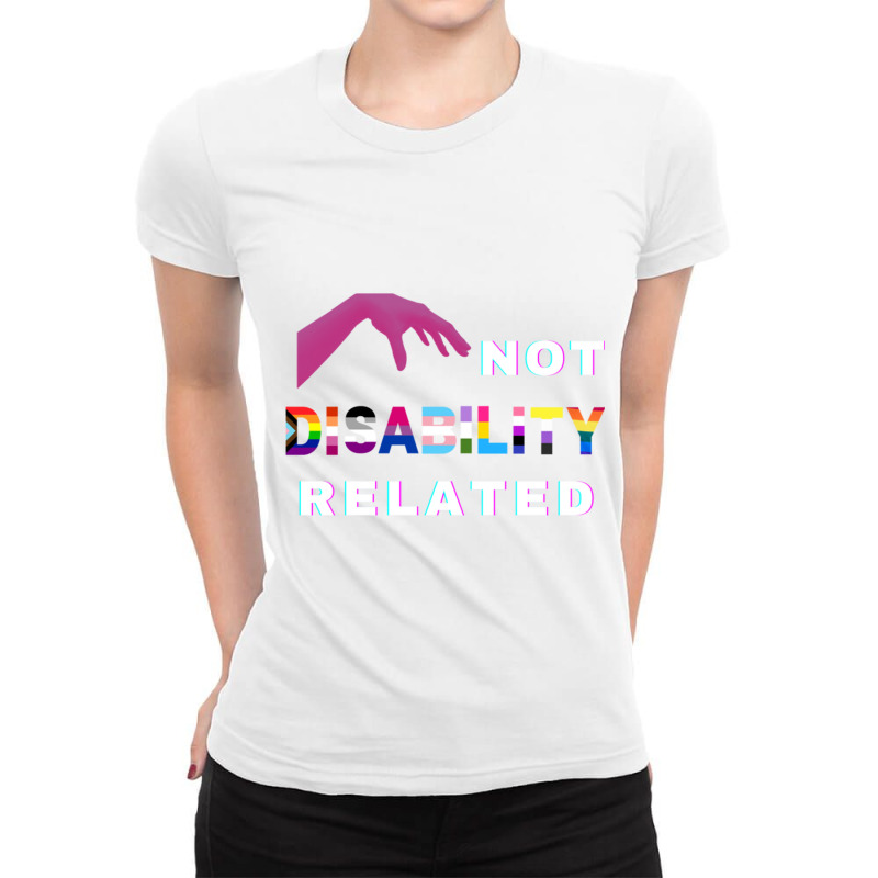 Disability X Pride Month Ladies Fitted T-Shirt by DIANEWILLIAMS | Artistshot