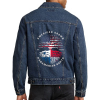 American Grown Panamanian Roots Panama Flag Men Denim Jacket | Artistshot