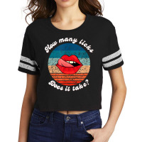 Funny Lips How Many Licks Does It Take Retro Vintage T Shirt Scorecard Crop Tee | Artistshot