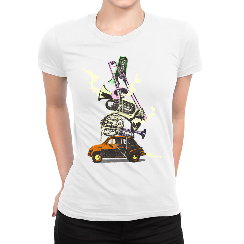 Jazz Caravan Ladies Fitted T-Shirt by Kandurip541 | Artistshot