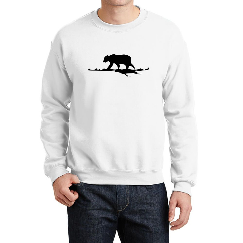 Bear Alone Crewneck Sweatshirt | Artistshot