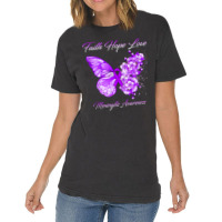 Butterfly Faith Hope Love Meningitis Awareness Tank Top Vintage T-shirt | Artistshot