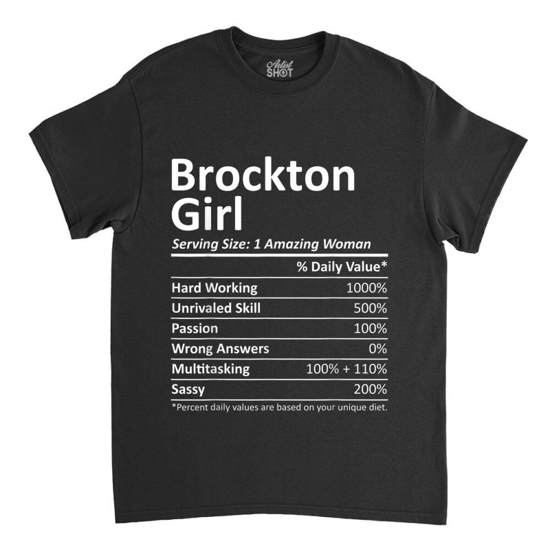 Brockton Girl Ma Massachusetts Funny City Home Roots Gift Classic T-shirt by WillettaIngber | Artistshot