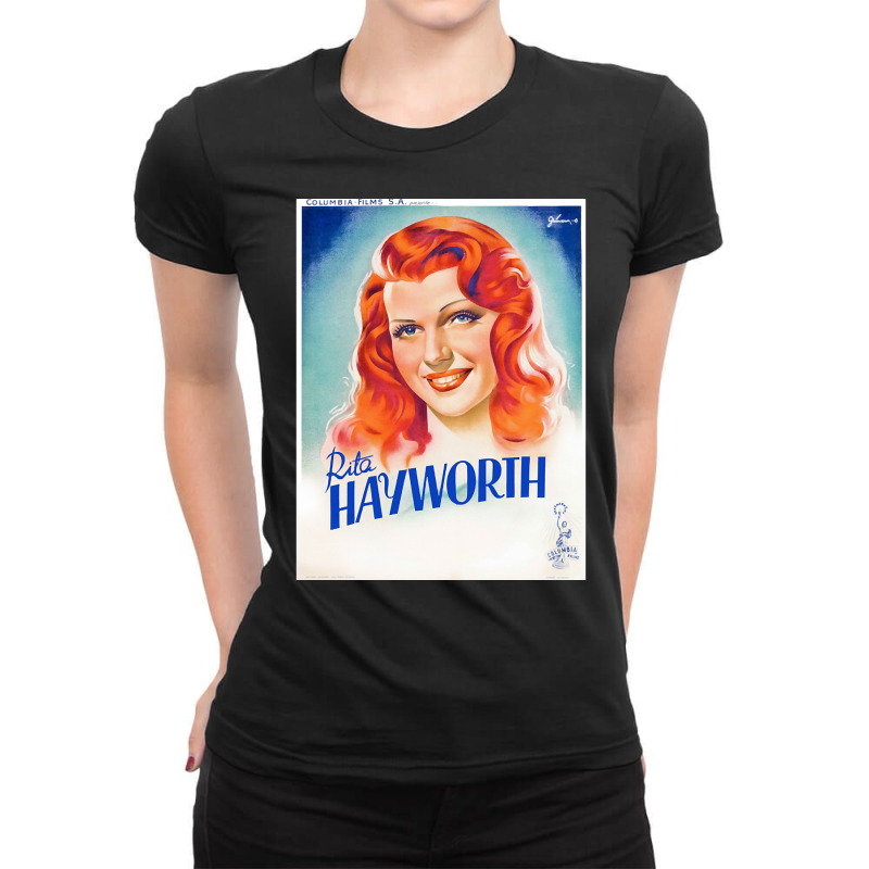 Vintage Rita Hayworth Film Poster Ladies Fitted T-Shirt by Kenlapnek62 | Artistshot