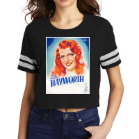 Vintage Rita Hayworth Film Poster Scorecard Crop Tee | Artistshot