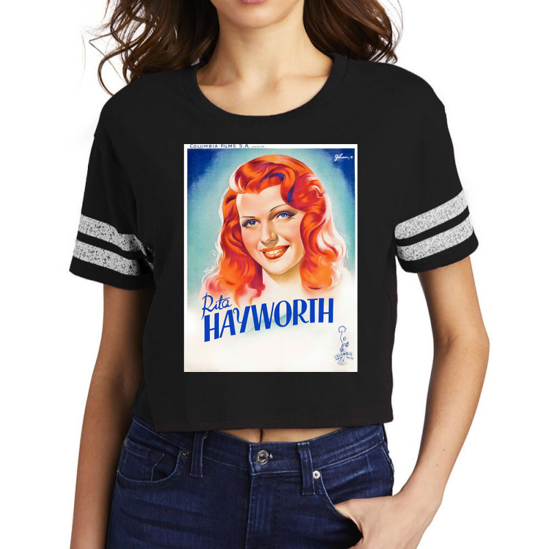 Vintage Rita Hayworth Film Poster Scorecard Crop Tee by Kenlapnek62 | Artistshot