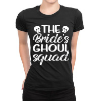 The Brides Ghoul Squad Spooky Halloween Bride Wedding Squad Ladies Fitted T-shirt | Artistshot