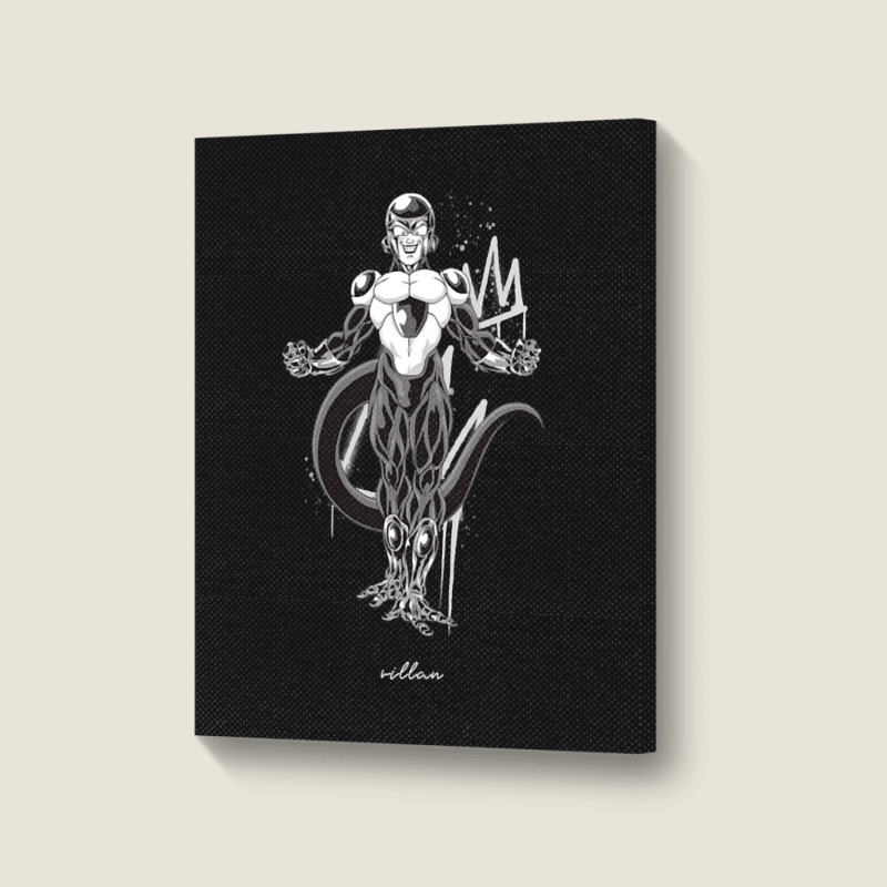 Animer Lover Gift Black Frieza Portrait Canvas Print | Artistshot