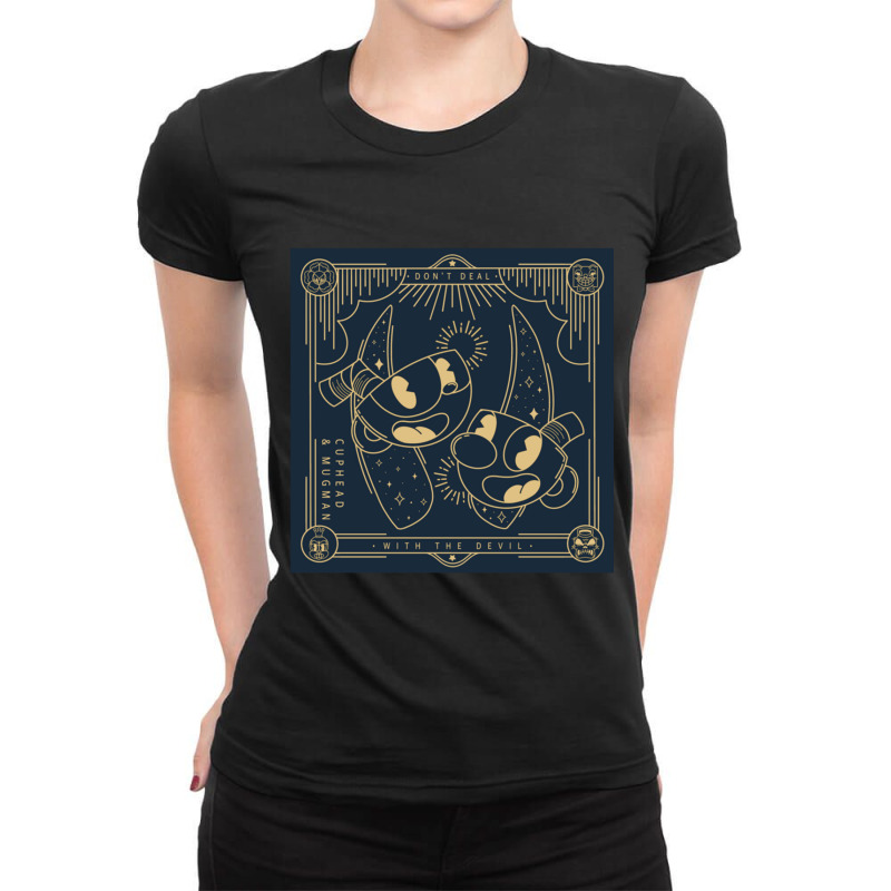 Cuphead Ladies Fitted T-Shirt by cm-arts | Artistshot