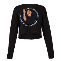 Antonio Conte Answer With Aggression Essential Cropped Sweater | Artistshot