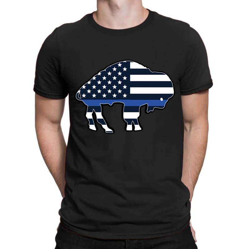 Buffalo Law Enforcement Support Flag T-shirt | Artistshot