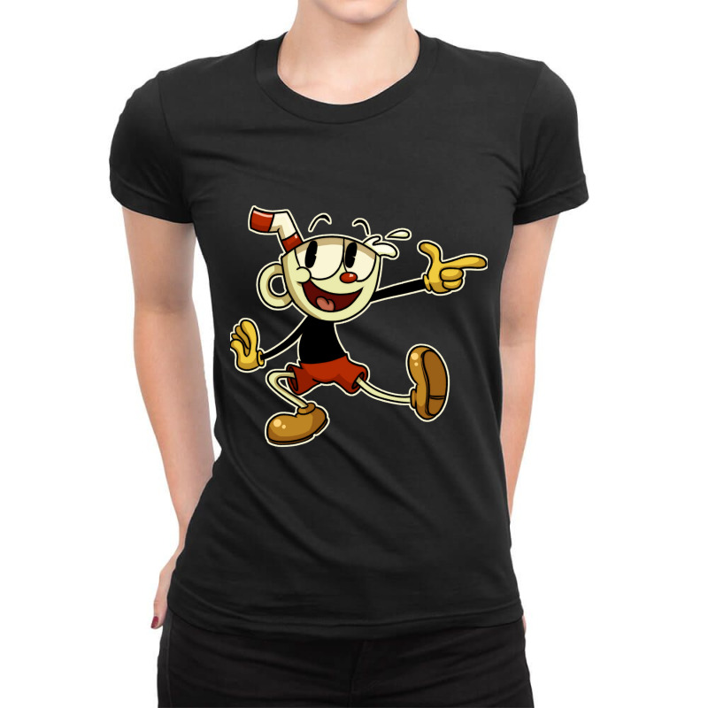 Cuphead , Cuphead, Cuphead And Mugman, Cuphead Game, Cagney Carnation, Ladies Fitted T-Shirt by cm-arts | Artistshot