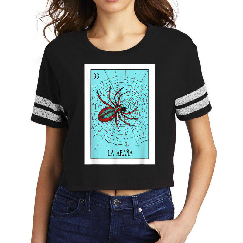 La Araña Lottery Card Gift The Spider Card Mexican Lottery Tshirt Scorecard Crop Tee by DevynGiorgio | Artistshot