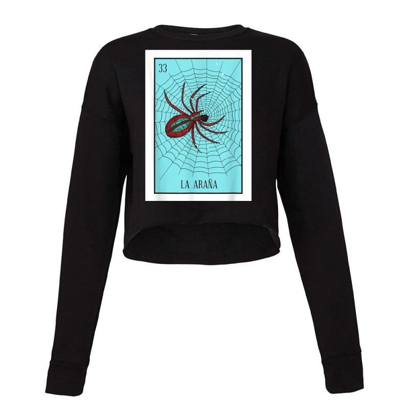 La Araña Lottery Card Gift The Spider Card Mexican Lottery Tshirt Cropped Sweater by DevynGiorgio | Artistshot