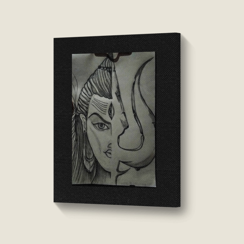 Lord Shiva Art Portrait Canvas Print | Artistshot