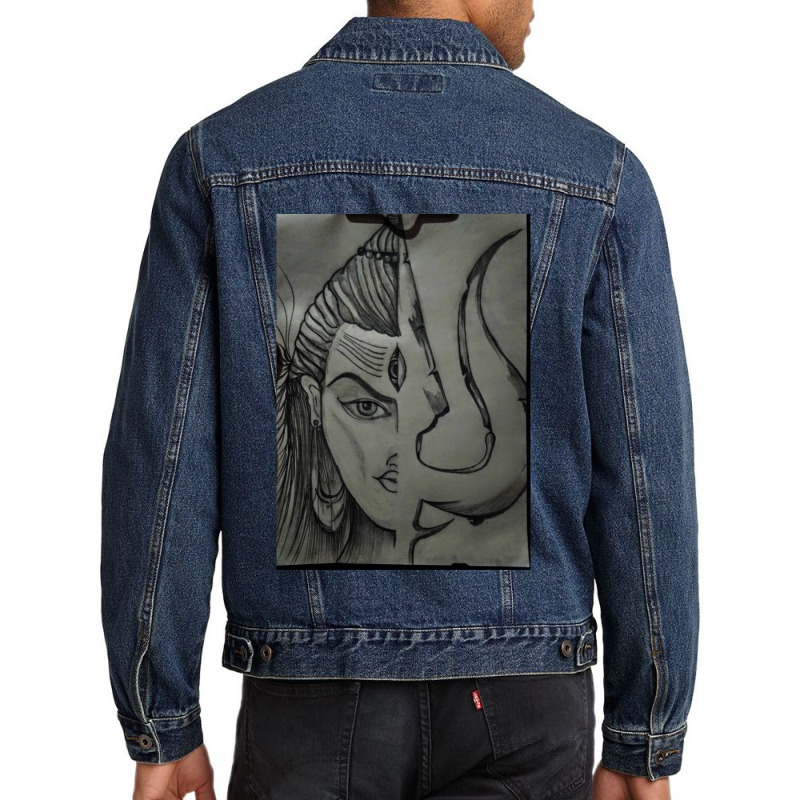 Lord Shiva Art Men Denim Jacket | Artistshot