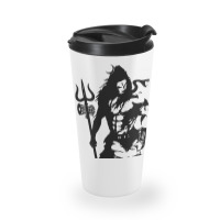 Lord Shiva Art Angry Trishul Travel Mug | Artistshot