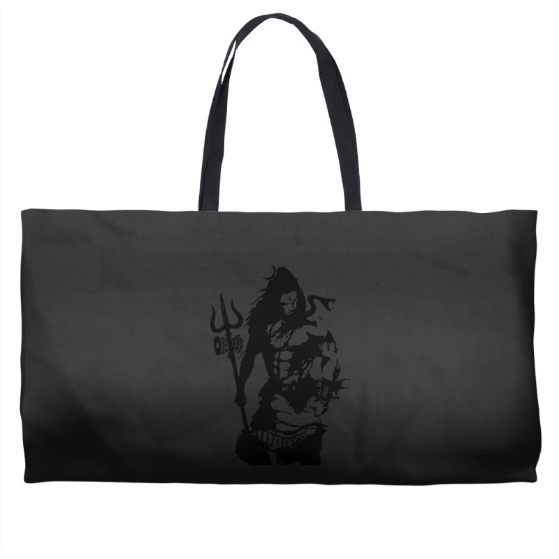 Lord Shiva Art Angry Trishul Weekender Totes | Artistshot