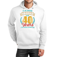 Married For 40 Years 40th Wedding Anniversary Premium Unisex Hoodie | Artistshot